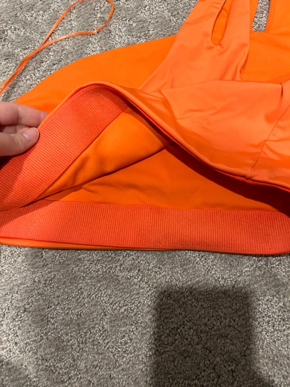 Fabletics Women’s High-Waist Active Leggings & One-Shoulder Sports Bra - Orange - Picture 11 of 11